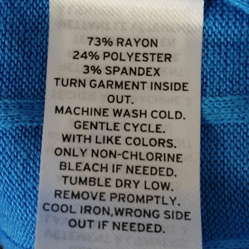 BP Ribbed Bright Blue Robe Size M - Picture 9 of 9